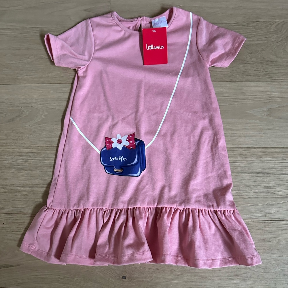 Little Miss Pink T-Shirt Dress Size 3T